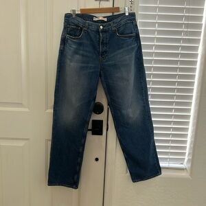 GRLFRND High Rise Loose Straight Denim - Sz 30 EUC